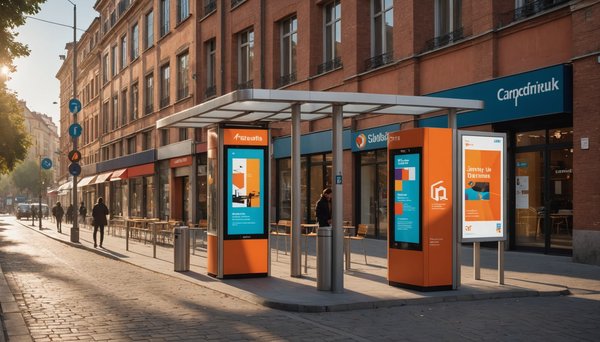 Mobilier urbain publicitaire à toulouse : abribus, totems et sucettes